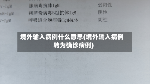 境外输入病例什么意思(境外输入病例转为确诊病例)