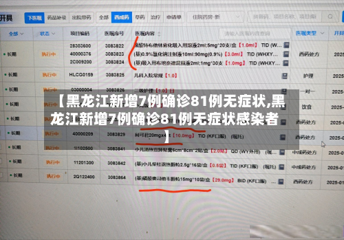【黑龙江新增7例确诊81例无症状,黑龙江新增7例确诊81例无症状感染者】-第2张图片