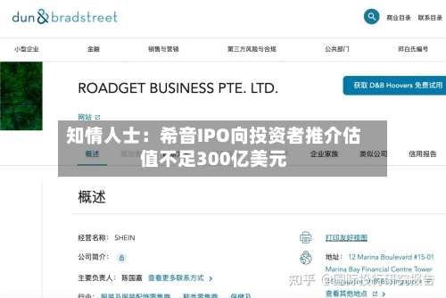 知情人士:希音IPO向投资者推介估值不足300亿美元-第2张图片
