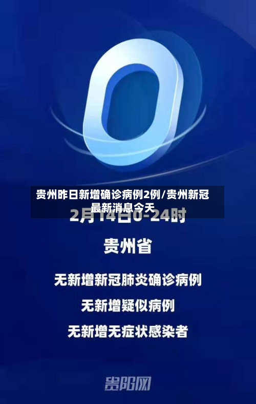 贵州昨日新增确诊病例2例/贵州新冠最新消息今天-第2张图片