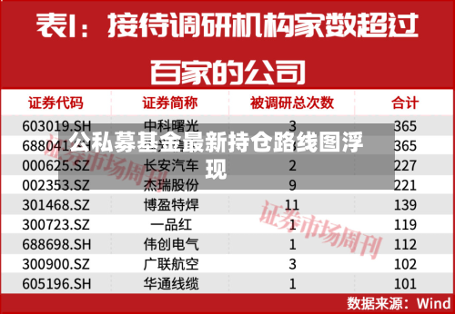 公私募基金最新持仓路线图浮现-第2张图片