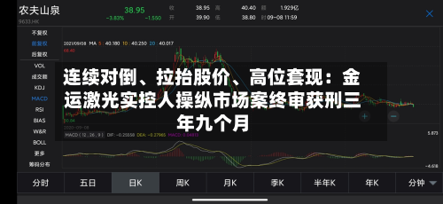 连续对倒、拉抬股价、高位套现：金运激光实控人操纵市场案终审获刑三年九个月-第3张图片