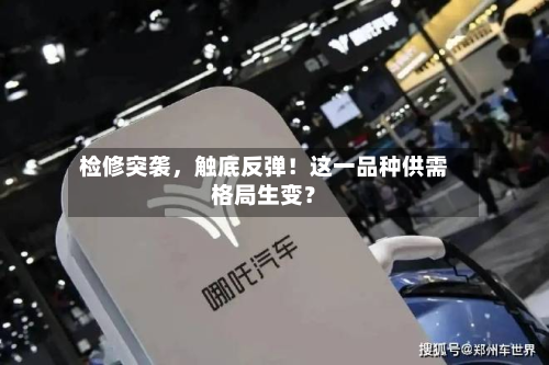 检修突袭	，触底反弹！这一品种供需格局生变？-第1张图片