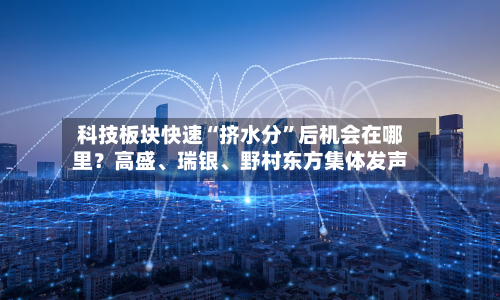 科技板块快速“挤水分”后机会在哪里？高盛、瑞银	、野村东方集体发声-第3张图片