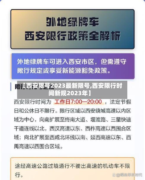 【西安限号2023最新限号,西安限行时间新规2023年】