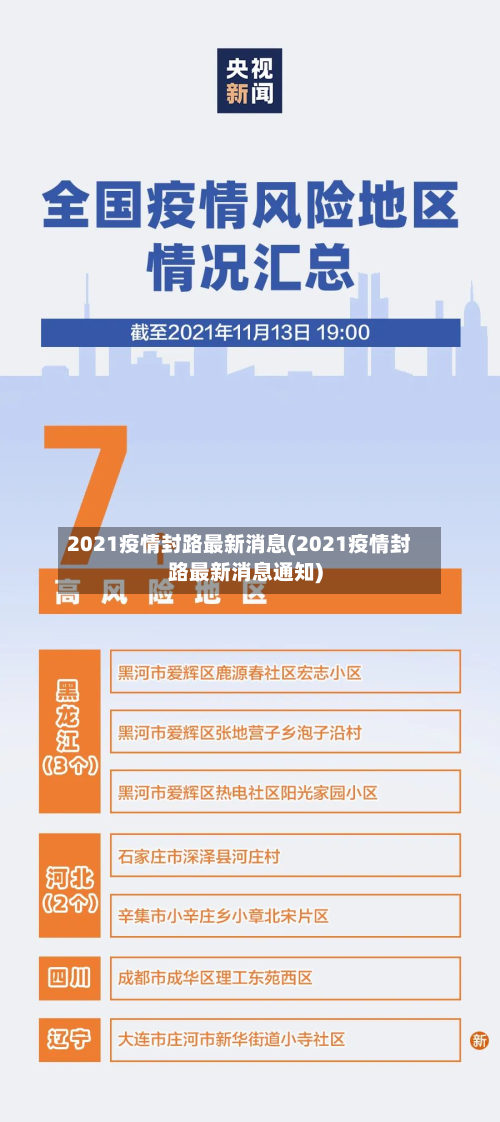 2021疫情封路最新消息(2021疫情封路最新消息通知)