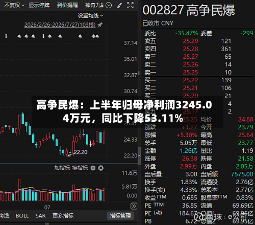高争民爆：上半年归母净利润3245.04万元，同比下降53.11%-第2张图片