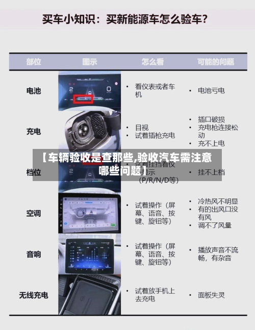 【车辆验收是查那些,验收汽车需注意哪些问题】-第2张图片
