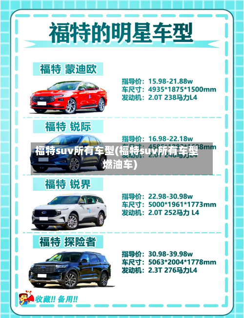福特suv所有车型(福特suv所有车型燃油车)