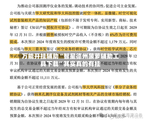 万能开挂辅助“智星德州菠萝辅助工具下载”其实真的有挂-第3张图片