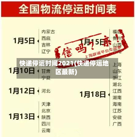 快递停运时间2021(快递停运地区最新)-第2张图片