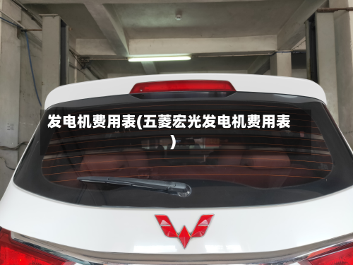 发电机费用表(五菱宏光发电机费用表)