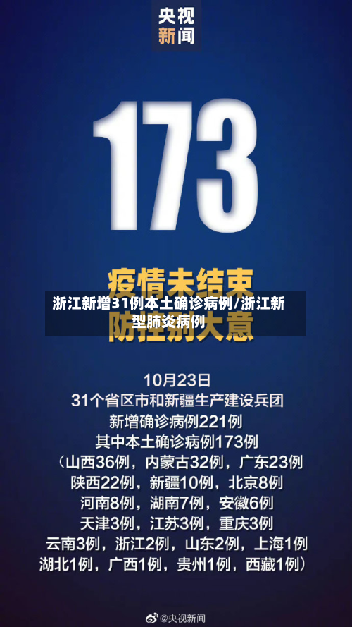 浙江新增31例本土确诊病例/浙江新型肺炎病例