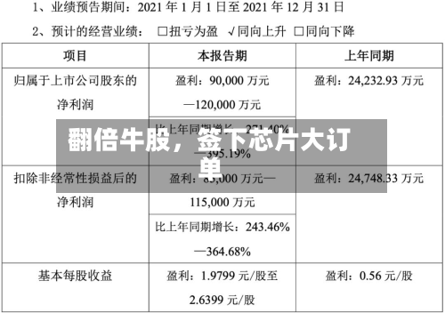 翻倍牛股，签下芯片大订单-第3张图片