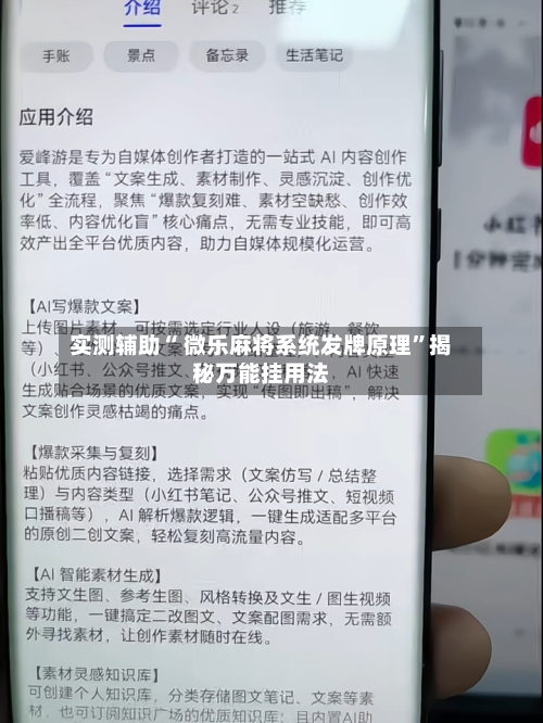实测辅助“ 微乐麻将系统发牌原理”揭秘万能挂用法-第3张图片