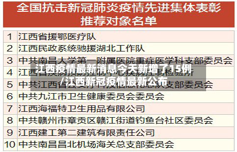 江西疫情最新消息今天新增了15例/江西新冠疫情最新公布-第3张图片