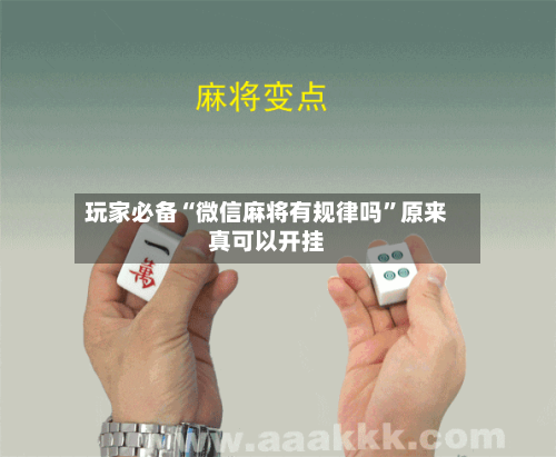 玩家必备“微信麻将有规律吗	”原来真可以开挂-第2张图片