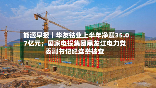 能源早报｜华友钴业上半年净赚35.07亿元；国家电投集团黑龙江电力党委副书记纪连举被查