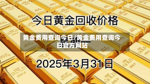 黄金费用查询今日/黄金费用查询今日官方网站-第2张图片