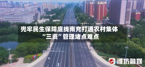 兜牢民生保障底线南充打通农村集体“三资”管理堵点难点-第3张图片