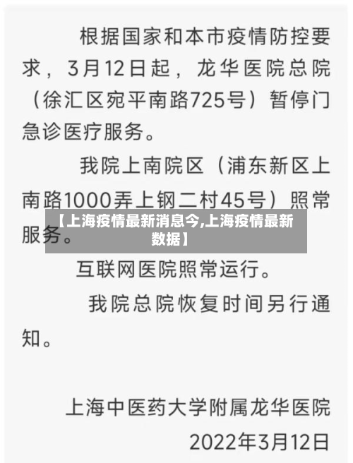 【上海疫情最新消息今,上海疫情最新数据】-第2张图片
