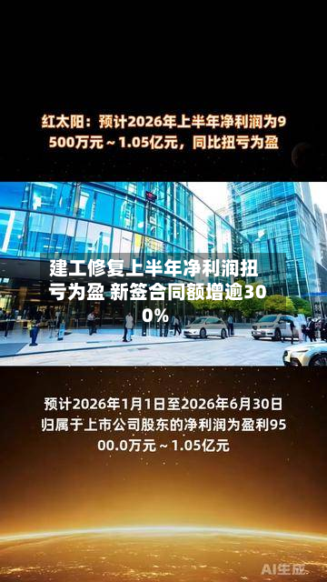 建工修复上半年净利润扭亏为盈 新签合同额增逾300%-第3张图片