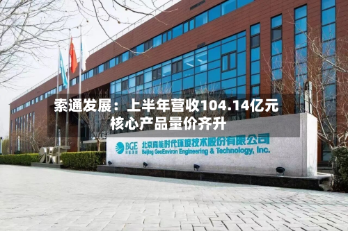 索通发展:上半年营收104.14亿元 核心产品量价齐升-第2张图片