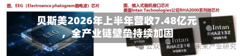 贝斯美2026年上半年营收7.48亿元，全产业链壁垒持续加固-第2张图片