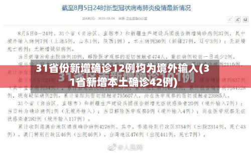 31省份新增确诊12例均为境外输入(31省新增本土确诊42例)-第2张图片