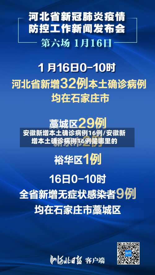 安徽新增本土确诊病例16例/安徽新增本土确诊病例16例是哪里的-第2张图片