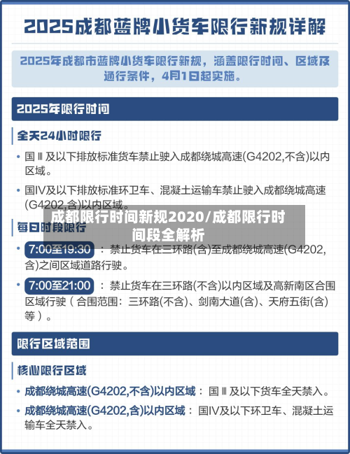成都限行时间新规2020/成都限行时间段全解析