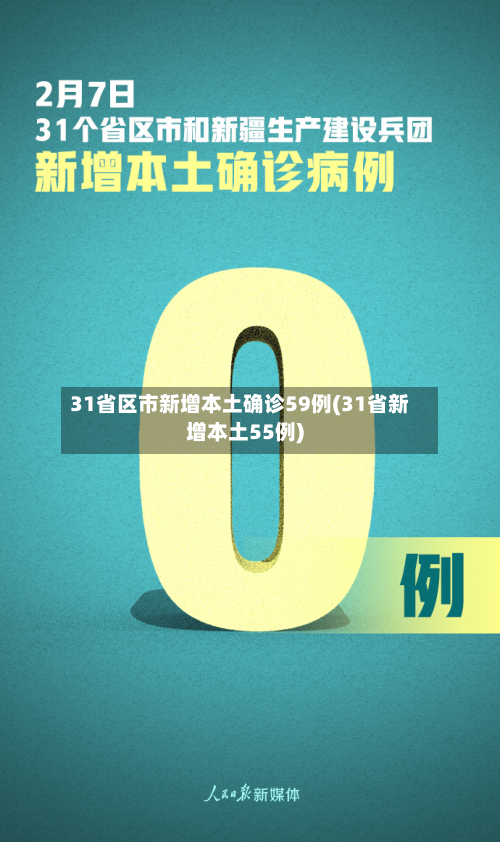 31省区市新增本土确诊59例(31省新增本土55例)