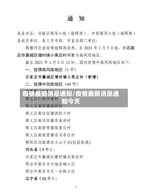 疫情最新消息通知/疫情最新消息通知今天-第2张图片