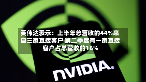 英伟达表示：上半年总营收的44%来自三家直接客户 第二季度有一家直接客户占总营收的16%-第1张图片