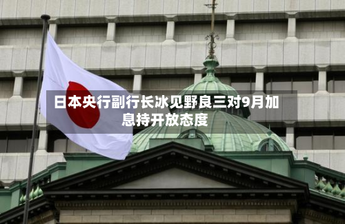 日本央行副行长冰见野良三对9月加息持开放态度-第3张图片