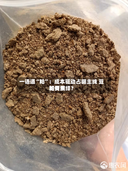 一语道“粕”：成本驱动占据主线 豆粕费用如何演绎？-第1张图片