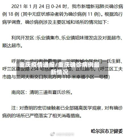 重庆疫情通报/重庆确诊病例最新情况