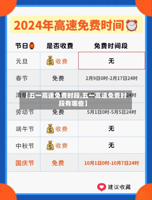 【五一高速免费时段,五一高速免费时段有哪些】
