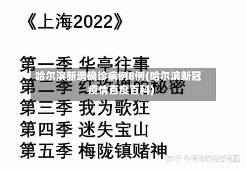 哈尔滨新增确诊病例8例(哈尔滨新冠疫情百度百科)