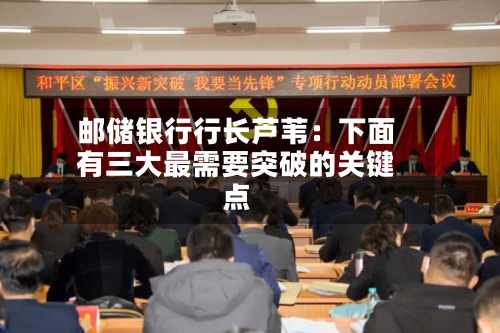 邮储银行行长芦苇:下面
有三大最需要突破的关键点-第3张图片