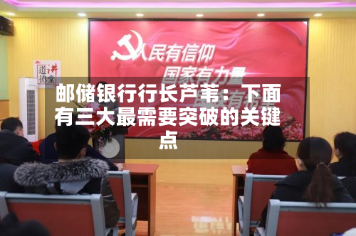 邮储银行行长芦苇:下面
有三大最需要突破的关键点-第2张图片