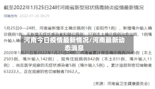 河南今日疫情最新情况/河南最新动态消息-第3张图片