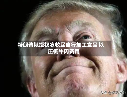 特朗普拟授权农牧民自行加工食品 以压低牛肉费用
-第3张图片