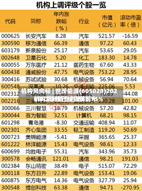 机构风向标 | 世茂能源(605028)2026年二季度已披露前前十机构累计持仓占比68.75%