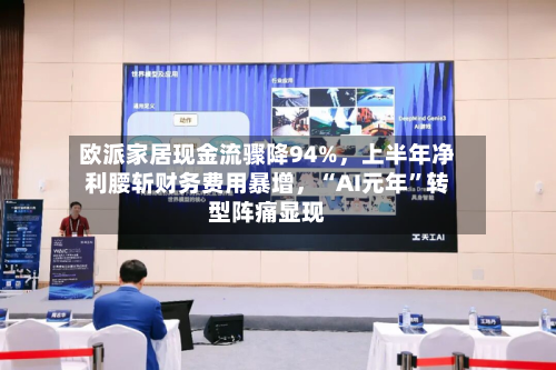 欧派家居现金流骤降94%	，上半年净利腰斩财务费用暴增，“AI元年”转型阵痛显现-第3张图片