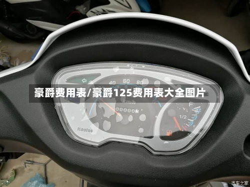 豪爵费用表/豪爵125费用表大全图片