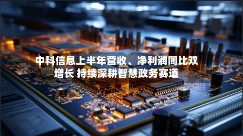 中科信息上半年营收	、净利润同比双增长 持续深耕智慧政务赛道-第1张图片