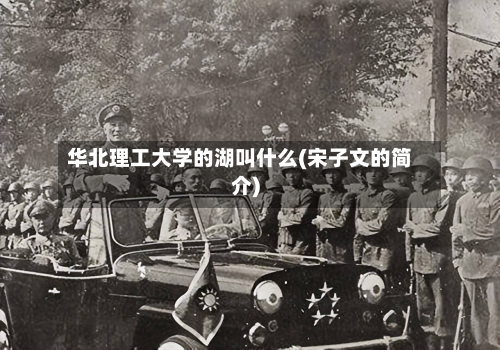 华北理工大学的湖叫什么(宋子文的简介)-第2张图片
