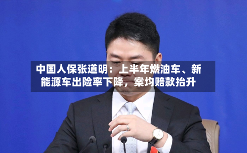 中国人保张道明：上半年燃油车、新能源车出险率下降，案均赔款抬升-第2张图片