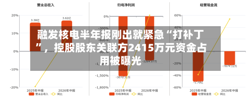 融发核电半年报刚出就紧急“打补丁”	，控股股东关联方2415万元资金占用被曝光-第2张图片